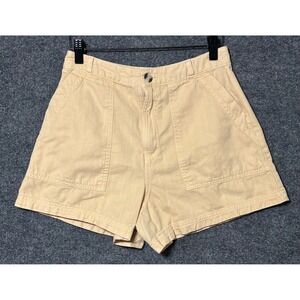 Universal Thread Womens Size 4 Yellow Chino Shorts  100% Cotton